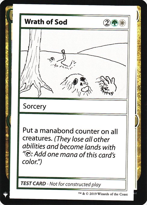 ■エンブレムあり■《Wrath of Sod(Play Test Card)》[Mystery Booster Playtest Cards] 金R
